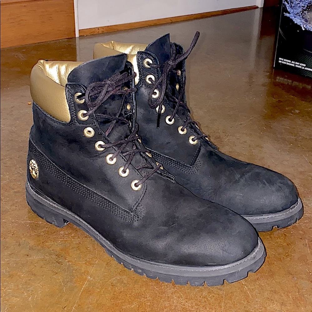 Timberland Boots|Limited Edition Black and Gold
